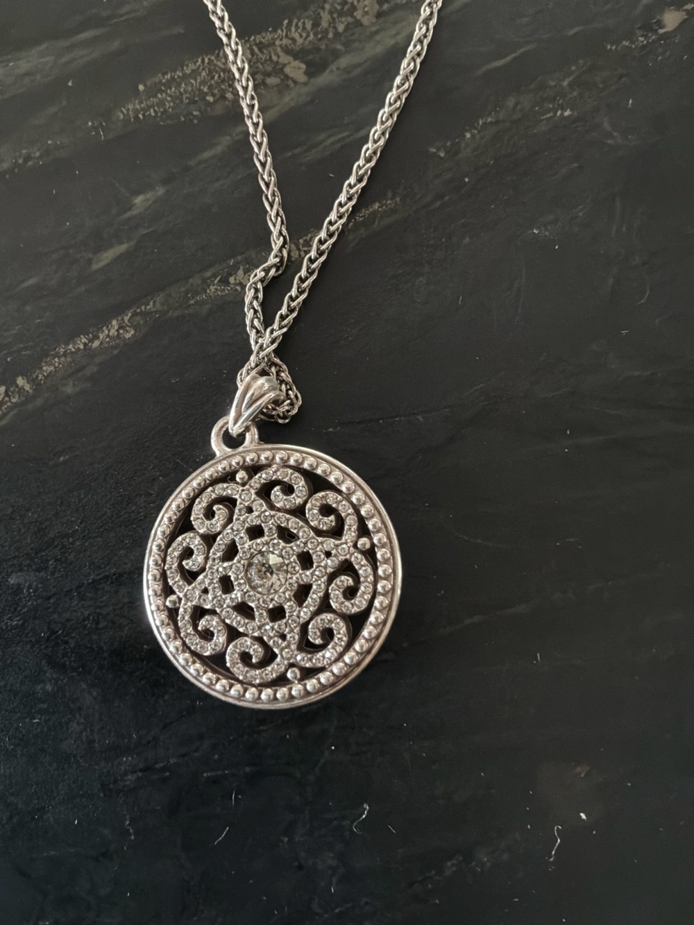 Brighton Filigree Circle Necklace - Picture 3 of 4